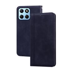 Per Honor X8 5G/Play6C 5G/X6 4G/X6S/70 Lite Custodia per telefono in PU con vibrazione orizzontale magnetica aziendale smerigliata (nero)