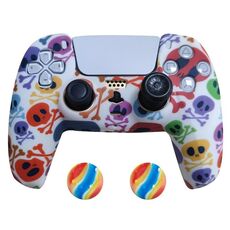 2 PCS PS5 Gamepad Coperchio protettivo in silicone (15+ cappelli)