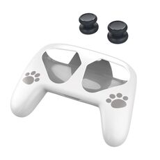 DOBE TNS-1171 Gamepad Protection Set Set Maniglia Cassa protettiva + Berretto da rocker per Nintendo Switch Pro (Bianco)
