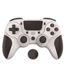 MB-P913 PC PC Somatosensensory Back Key Programming Dual Vibration Bluetooth Gamepad per PS4 Pro (Black White)
