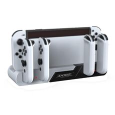 DOBE TNS-0122 4 IN 1 Gamepad GamePad Dock per interruttore OLED (bianco nero)