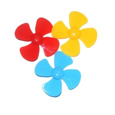 Tecnologia dell'elica a quattro lame da 100 PCS Accessori per giocattoli, consegna colore casuale
