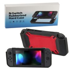 Cover posteriore antigraffio per interruttore Nintendo (nero + rosso)