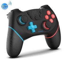 Gamepad Bluetooth wireless con programmazione a macroistruzione per Switch Pro, Colore del prodotto: Sinistra Blu Destra Red
