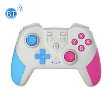 T23 Macro Programmazione Maniglia Bluetooth wireless a sei assi con NFC per Switch Pro (Blue Pink)