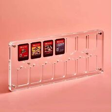 14 Grid Transparent Crystal Game Scheda di stoccaggio della scheda di gioco per interruttore