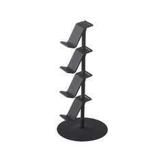 Gamepad Storage Rack Desktop Decollo per cuffie per cuffie, Colore: 4 piani Nero