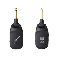 Ricevitore trasmettitore audio wireless per chitarra elettrica C01 (nero)