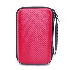 GHKJOK GH1818 Borsa protettiva per console di gioco in EVA per Nintendo 3DS XL (rosso)