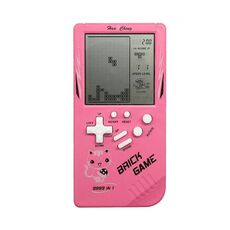 Console da gioco portatile per bambini retrò ampio schermo (rosa)