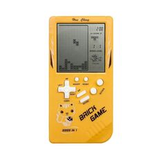Console di gioco portatile per bambini retrò ampio schermo (giallo)