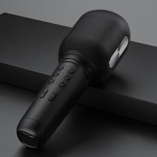 K9 Wireless Bluetooth Microfono Cellulare Canta Microfono (Nero)