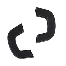 Manico antiscottatura in silicone da 2 paia, stile: nero piccolo