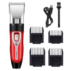 Puppy Shaver Pet Electric Shaver Cat Haircutter Set, Colore: Rosso Standard