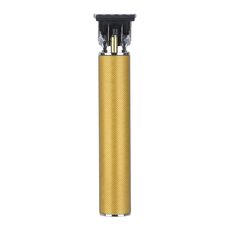 Tagliacapelli elettrico con incisione a ricarica USB con testa di taglio in ceramica a forma di T cava, colore: oro