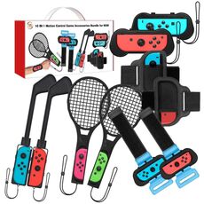 JYS JYS-NS215 10 in 1 Accessori sportivi somatosensoriali impostati per Nintendo Switch