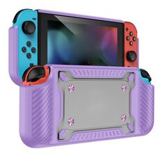 Gambi GamePad TPU+PC Custodia protettiva per Switch OLED (LiLac)