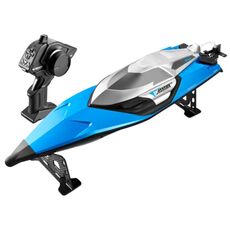 Barca giocattolo motoscafo RC ad alta velocità impermeabile S2 (blu)