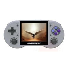 ANBERNIC RG353P Console di gioco portatile Schermo da 3,5 pollici Sistema Android Linux 16G + 256G (grigio)