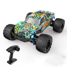 9000E 1:14 Auto ad alta velocità con telecomando 4WD (blu graffiti)