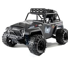 9304E Auto ad alta velocità 4WD con telecomando in scala 1:18 (nero)