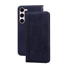 Per Samsung Galaxy S23 + 5G Custodia per telefono in PU con vibrazione orizzontale magnetica aziendale smerigliata (nero)