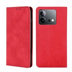 Custodia in pelle magnetica per vivo iQOO Neo 8 5G / 8 Pro 5G Skin Feel (rosso)
