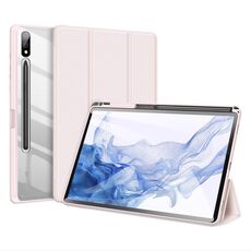Custodia per tablet in pelle antiscivolo per Samsung Galaxy Tab S9+ DUX DUCIS TOBY Series con funzione Sleep / Wake-up (rosa)