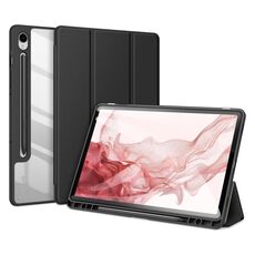 Custodia per tablet in pelle antiscivolo per Samsung Galaxy Tab S9 DUX DUCIS TOBY Series con funzione Sleep / Wake-up (nero)