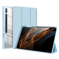 Custodia per tablet in pelle antiscivolo per Samsung Galaxy Tab S9 Ultra DUX serie DUCIS TOBY con funzione Sleep / Wake-up (blu)