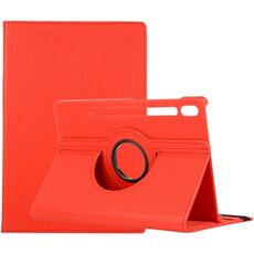 Per Samsung Galaxy Tab S9 Supporto per rotazione a 360 gradi Custodia per tablet in pelle con texture Litchi (rosso)