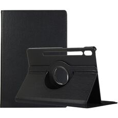 Per Samsung Galaxy Tab S9 Supporto per rotazione a 360 gradi Custodia per tablet in pelle con texture Litchi (nero)