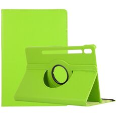 Per Samsung Galaxy Tab S9 Custodia per tablet in pelle con supporto di rotazione a 360 gradi (verde)