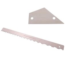 GNR2 Righello per manico per basso di misurazione in acciaio inossidabile, stile: denti singoli + righello di livellamento