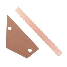Righello per manico basso in alluminio GNR1, colore: oro + righello di livellamento