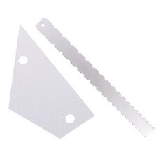 GNR1 Righello per manico per basso in alluminio, colore: argento + righello di livellamento