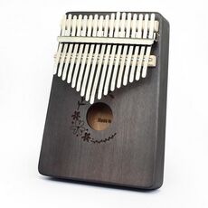 Piano portatile in legno (fiori in fiore)