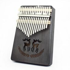 Piano portatile in legno (coppia cervo)