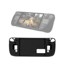 Custodia in silicone console di gioco PgTech con particelle anti-slip per il mazzo di vapore (nero)
