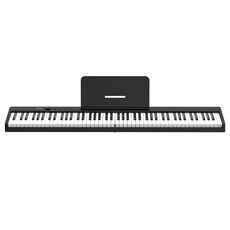 Piano elettrico a piegatura intelligente portatile a 88 tasti, spina UE (PJ88C Black)