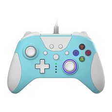 Ajazz AG110 Gamepad per rilevare le vibrazioni cablate per xbox, lunghezza del cavo: 2m (blu bianco)