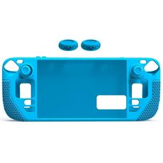 Copertura in silicone all-inclusive con tappo a bottone per Steam Deck (blu)