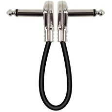 Linea di effetti per chitarra elettrica per strumento audio a blocco singolo, lunghezza del cavo: 30 cm (testa piatta argento)