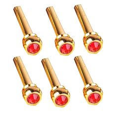 6 PZ Chitarra Immersione Cappucci Per Chitarra Citrimine Di Rame Puro, Stile: Testa Di Cristallo (Rosso)