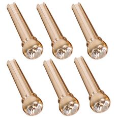 6 pezzi di tappi per chitarra con citrimini in rame puro, stile: Big Diamond (oro)