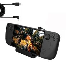 PGTECH Supporto per console Steam Deck con cavo di ricarica (2 pezzi/set)