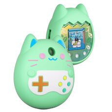 Per Tamagotchi pix Custodia protettiva in silicone per animali domestici elettronici (verde)