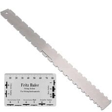 Righello per manico per chitarra basso in acciaio inossidabile GNR3, stile: doppio dente + righello alto per corde