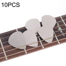 Pagaie per chitarra Bayse in acciaio inossidabile con dita del pollice in metallo da 10 pezzi (argento)