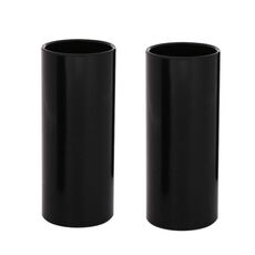 2 pezzi in acciaio inox tubo di scorrimento per chitarra Folk Slide Block, dimensioni: 28 mm (nero)